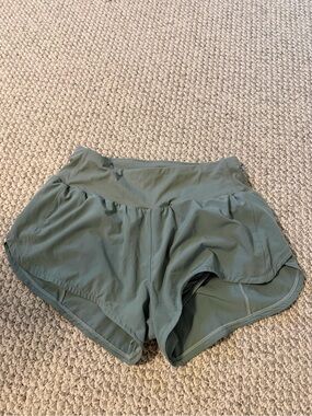 Women’s Performance Shorts in Sage Green